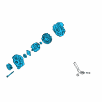 OEM 2002 Nissan Quest Reman Alternator Assembly Diagram - 2310M-7B000RW