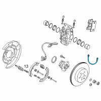 OEM 2018 Infiniti Q50 Hose Assembly-Brake, Rear LH Diagram - 46211-1MM2A
