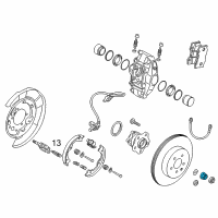 OEM 2015 Nissan 370Z Nut-Lock, Front Wheel Bearing Diagram - 40262-1CA0A