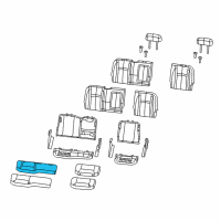 OEM 2011 Ram 1500 Seat Cushion Foam Right Diagram - 68050618AA