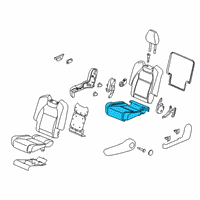 OEM 2015 Acura MDX Pad, Passenger Side Diagram - 81332-TZ5-A01