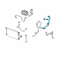 OEM 2006 Buick Terraza Evaporator Hose Diagram - 15891665