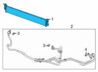 OEM 2021 Cadillac Escalade Oil Cooler Diagram - 84342541