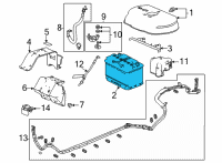 OEM Acura Battery Assembly, Ln4 Diagram - 31500-TGV-AGM100M