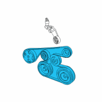 OEM 2006 Toyota Matrix Serpentine Belt Diagram - 90080-91139-83