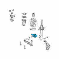 OEM Honda Ridgeline Bracket, Front Diagram - 51395-TZ5-A10