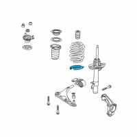 OEM Rubber, Right Front Diagram - 51684-TZ5-A01