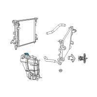 OEM Ram 1500 Classic Cap-Coolant Recovery Bottle Diagram - 5156130AA