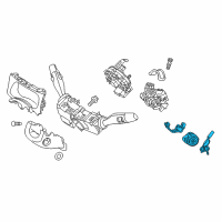 OEM 2016 Hyundai Tucson Lock Key & Cylinder Set Diagram - 81905-D3080