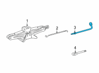 OEM 2022 Toyota Corolla Cross Wrench Diagram - 09150-08010