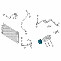 OEM Lincoln MKT Clutch & Pulley Diagram - FB5Z-19D786-A
