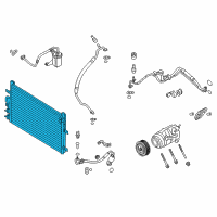 OEM 2015 Ford Special Service Police Sedan Condenser Diagram - BA5Z-19712-A