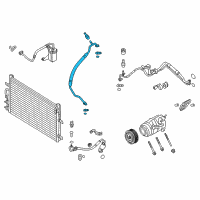 OEM 2016 Lincoln MKT AC Hoses Diagram - DA8Z-19867-B