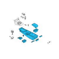 OEM Infiniti G35 Body - Console Diagram - 96911-AL801