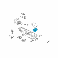 OEM 2004 Infiniti G35 Cup Holder Assembly Diagram - 969A1-AL800