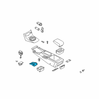 OEM Infiniti G35 Cup Holder Assembly Diagram - 68430-AL800