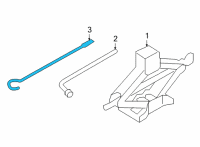 OEM 2018 Nissan Sentra Rod-Jack Handle Diagram - 99552-1HK0A