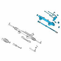 OEM 2009 Infiniti EX35 Power Steering Gear Assembly Diagram - 49200-1BA0A