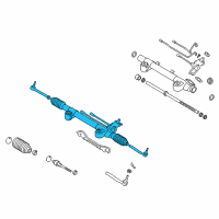 OEM Infiniti EX35 Power Steering Gear & Linkage Assembly Diagram - 49001-1BA0B