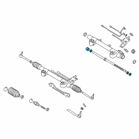 OEM 2014 Infiniti QX50 Seal Kit-Rack, Power Steering Gear Diagram - D9297-JK61A