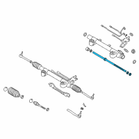 OEM Infiniti EX37 Power Steering Rack Assembly Diagram - 49271-1BA0A