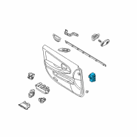 OEM 2009 Nissan Titan Switch Assembly-Seat Memory Diagram - 25491-2Y900