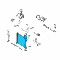 OEM Dodge Sprinter 2500 Radiator Diagram - 5104117AA