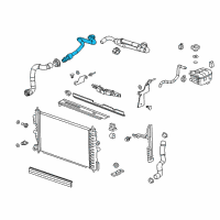 OEM 2014 Chevrolet Cruze Hose, Heater Inlet Diagram - 13251460