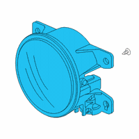 OEM 2021 Honda Accord Foglight, Left Front Diagram - 33950-TLA-A01