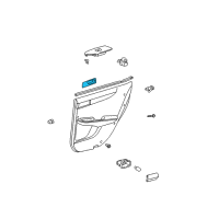 OEM 2004 Lexus ES330 Rear Door Inside Handle Sub-Assembly, Right Diagram - 69207-33030-C0