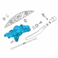 OEM 2015 BMW 335i xDrive Rear Window Wiper Motor Diagram - 67-63-7-311-415