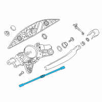 OEM BMW 340i Rear Wiper Blade Diagram - 61-62-7-356-763