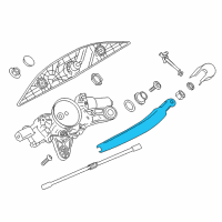 OEM BMW 330e Back Glass Wiper Arm Diagram - 61-62-7-312-792