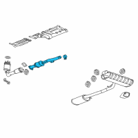 OEM 2014 Chevrolet Equinox Center Pipe Diagram - 20900543