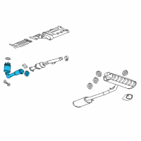 OEM Chevrolet Converter & Pipe Diagram - 22794837