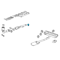 OEM 2014 Chevrolet Equinox Center Pipe Clamp Diagram - 20911074