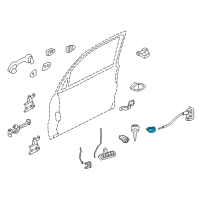 OEM 2007 Mercury Mariner Handle, Inside Diagram - YL8Z-7822601-BB