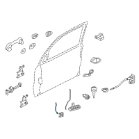 OEM 2007 Mercury Mariner Control Rod Diagram - 6L8Z-7822153-A