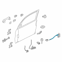 OEM Mercury Cable Diagram - 6L8Z-78221A00-AA