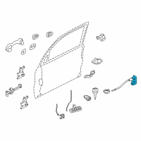 OEM 2005 Mercury Mariner Latch Assembly Diagram - 6L8Z-7821812-B