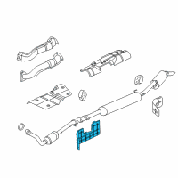 OEM Saturn Relay Shield Kit, Fuel Tank Diagram - 19133443