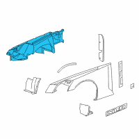 OEM 2005 Cadillac XLR Wheelhouse Diagram - 15284228