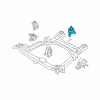 OEM 2008 Hyundai Santa Fe Bracket Assembly-Roll Stopper, Rear Diagram - 21930-2B600