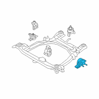 OEM 2008 Hyundai Santa Fe Transaxle Mounting Bracket Assembly Diagram - 21830-2B650