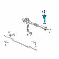 OEM Chevrolet Silverado 1500 Classic Shaft Kit, Steering Gear Pitman (W/ Gear) Diagram - 26104520