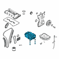 OEM Kia Forte Koup Pump Assembly-Oil Diagram - 213102G011