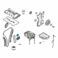 OEM Hyundai Seal-Oil Rear Diagram - 21443-2G000