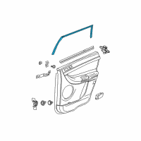 OEM 2007 Chrysler Pacifica WEATHERSTRIP-Rear Door Header Diagram - 4894358AJ