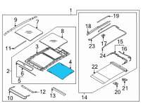OEM 2022 Hyundai Tucson W/STRIP-PANORAMAROOF FRAME Diagram - 81614-N9000