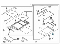 OEM Hyundai Tucson MOTOR ASSY-P/ROOF(ROLLER) Diagram - 81679-N9000